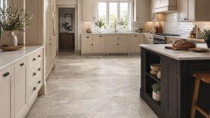 Kitchen flooring ideas for a fitted kitchen showroom